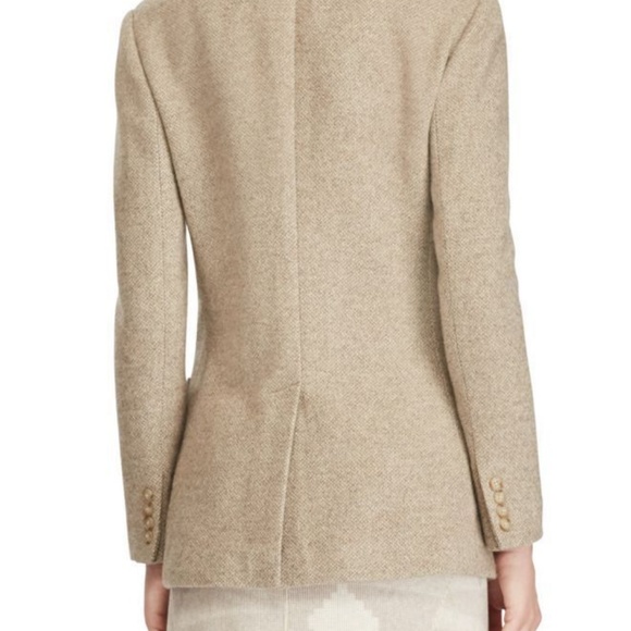 Polo Ralph Lauren women's Tweed Blazer Soft Tan - Picture 4 of 4